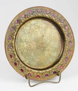 Appraisal: early th c Tiffany Studios NY gold dore red enamel