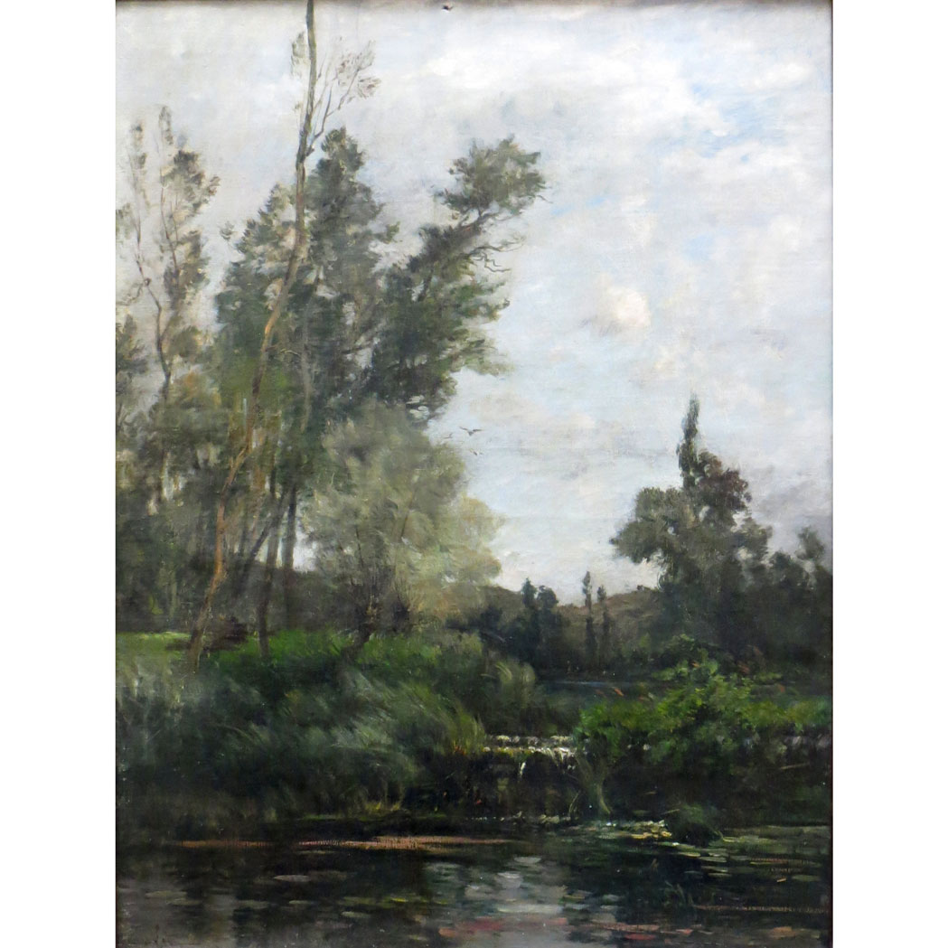 Appraisal: Maurice Levis French - Summer Pond Signed Maurice Levis and