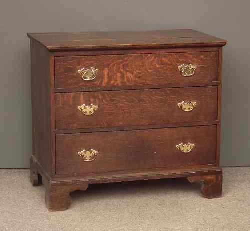 Appraisal: An old oak chest of drawers of th Century design