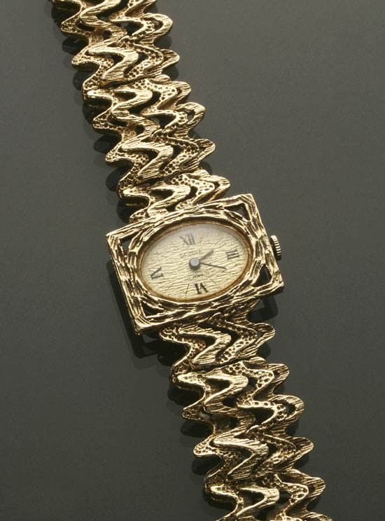 Appraisal: Lady's -Karat Yellow-Gold -Jewel Manual-Wind Wristwatch Belvil Watch Company Swiss