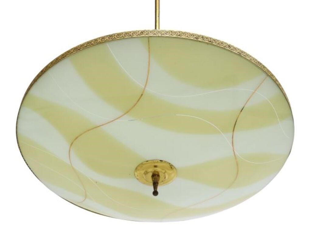 Appraisal: Italian mid-century modern chandelier in the manner of Fontana Arte