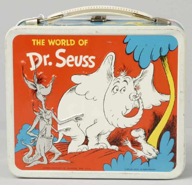 Appraisal: Dr Seuss Metal Lunchbox Description This Dr Seuss box is