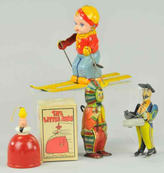 Appraisal: LOT OF TIN TOYS Grouping of lithographed tin toys include