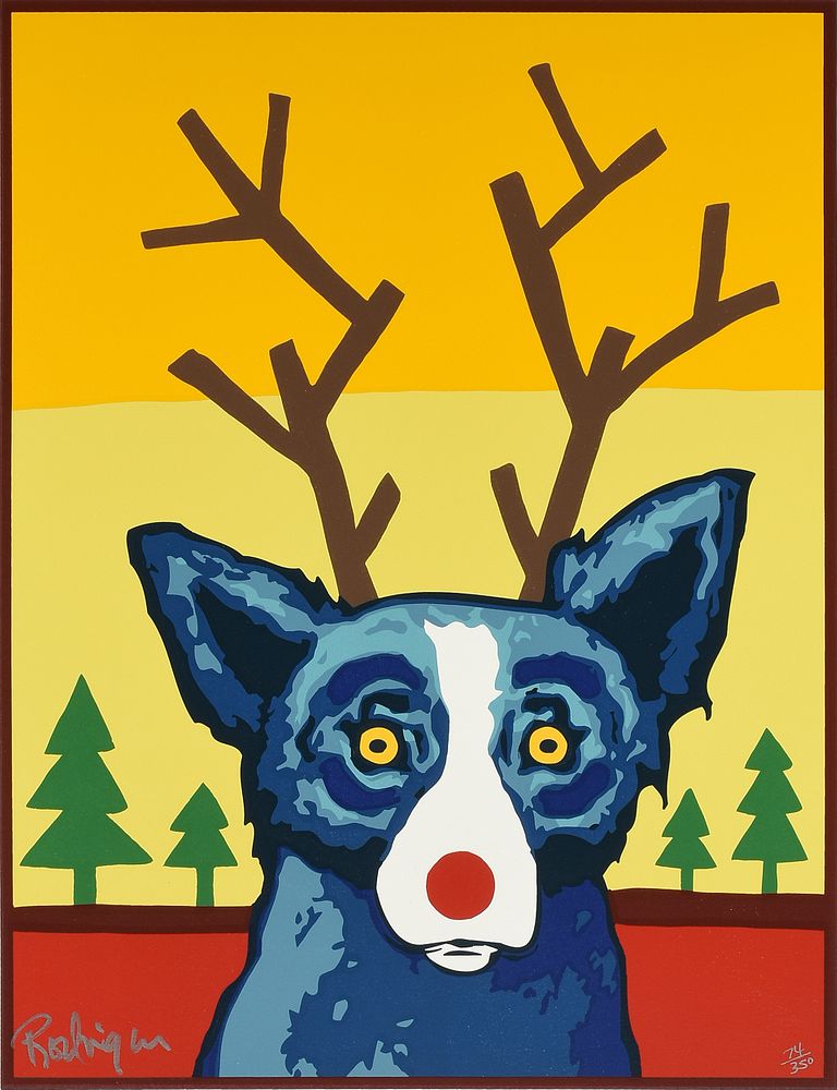 Appraisal: GEORGE RODRIGUE American Louisiana - A PRINT Truly Rudy GEORGE