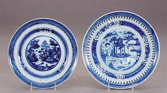 Appraisal: Twelve Chinese Export Canton porcelain dessert salad plates th centurypainted