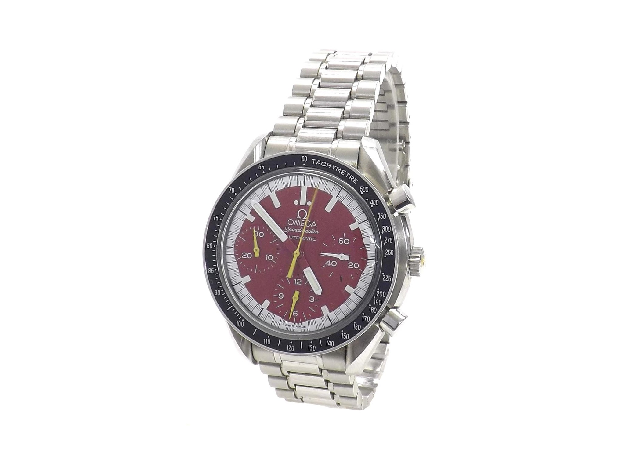 Appraisal: Omega Speedmaster automatic chronograph stainless steel gentleman's bracelet watch serial