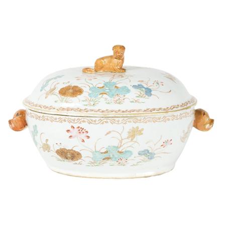 Appraisal: Chinese Famille Rose Glazed Export Porcelain Tureen Estimate -