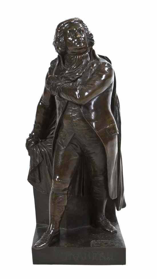 Appraisal: A French Bronze Figure depicting Miradeau Height inches