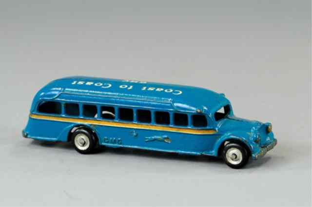 Appraisal: ARCADE GMC GREYHOUND BUS Stenciled ''Coast to Coast GMC'' on