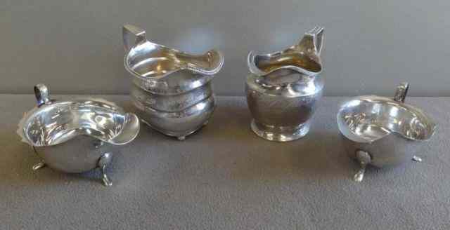 Appraisal: STERLING English Sterling Creamers Approximately troy oz From a Brooklyn