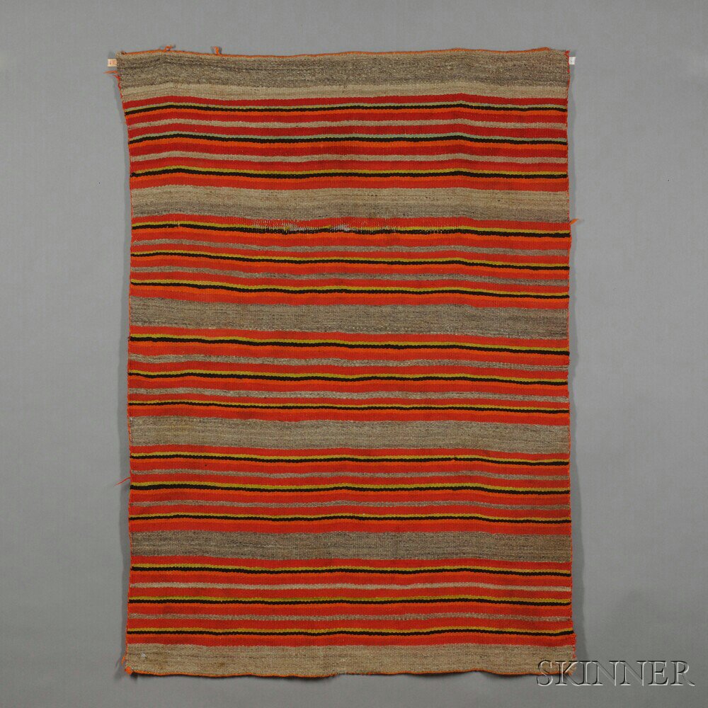 Appraisal: Navajo Transitional Weaving c late th century soft handspun pound