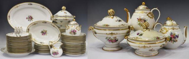 Appraisal: lot of Parcel gilt porcelain dinner service and unassociated extras