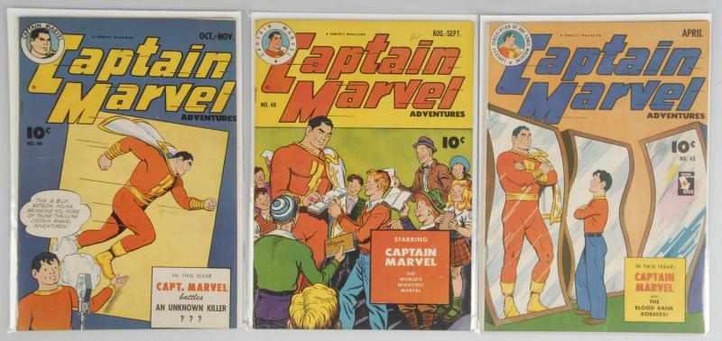 Appraisal: Lot of s Captain Marvel Comics Description This lot includes