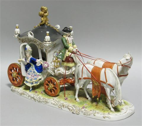 Appraisal: SCHEIBE-ALSBACH HORSEDRAWN CARRIAGE GROUP A W Fr Kister Scheibe-Alsbach Thuringia