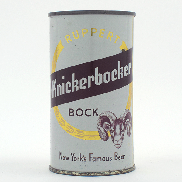 Appraisal: Ruppert Knickerbocker Bock Flat Top AMERICAN - Reference USBC -