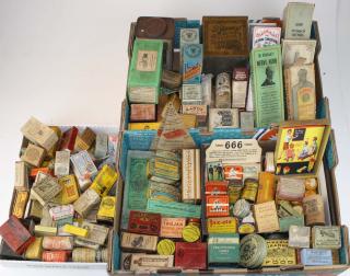 Appraisal: Early Th C Medicines Advertising Including Tins Boxes Salves Pcs