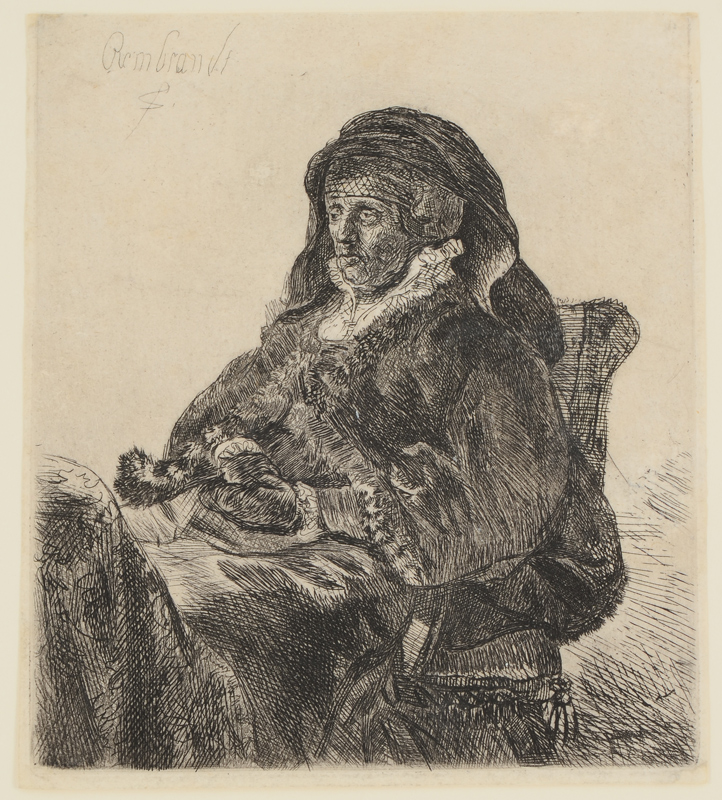 Appraisal: REMBRANDT VAN RIJN Dutch - ''The Artist's Mother Seated in