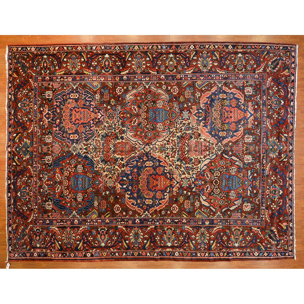 Appraisal: Semi-Antique Bakhtiari Carpet Persia x Second quarter- th century hand-knotted