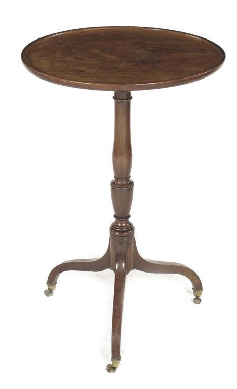 Appraisal: A late George III mahogany tripod table