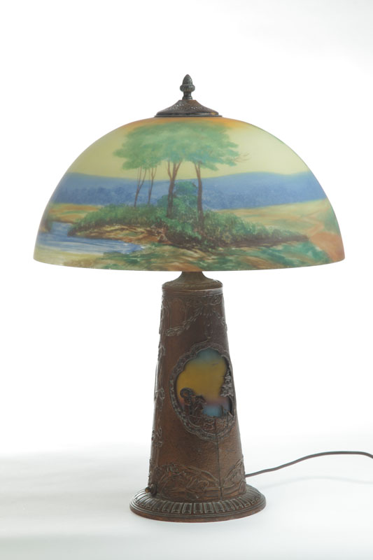 Appraisal: TABLE LAMP Attributed to Pittsburgh st half- th century Asian