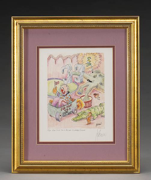 Appraisal: A Jerry Garcia signed artist's proof print called Fox-Trot TH-