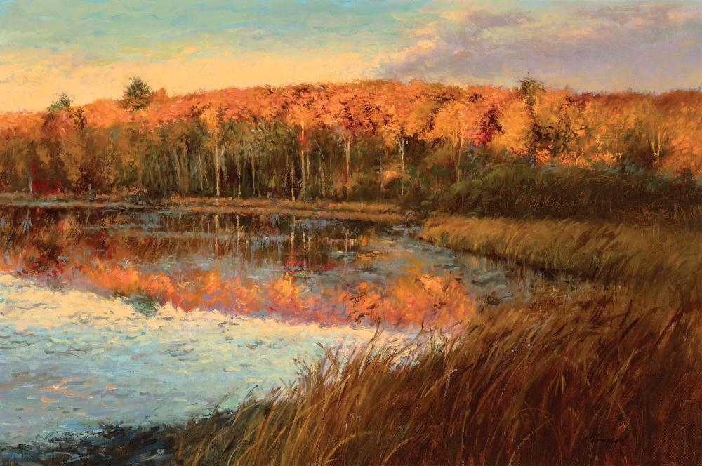 Appraisal: Richard Earl Thompson American - Smith's Pond oil on canvas