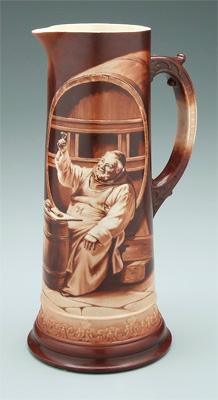 Appraisal: Lenox Clayton porcelain stein scene with monk holding glass of