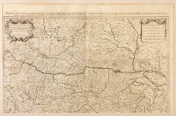 Appraisal: Map--Austria Sanson Nicolas Partie du cercle d'Austriche Paris copper-engraved map