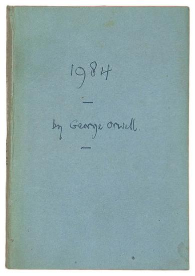 Appraisal: ORWELL George London Secker Warburg vo Original plain blue wrappers