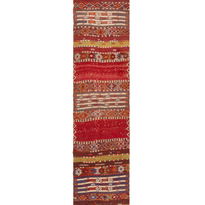 Appraisal: A Turkish Kilim Wool Rug th Century feet inches x