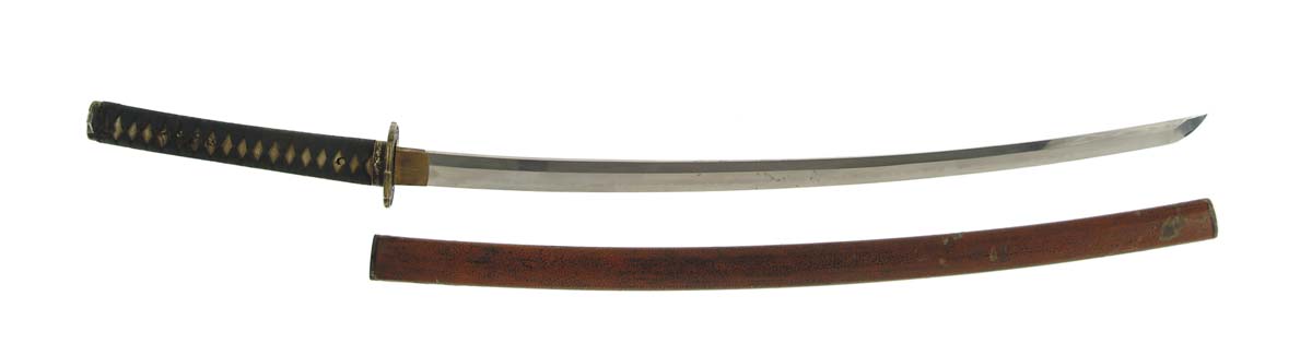 Appraisal: JAPANESE SHOWA-TO IN BUKE-ZUKURI MOUNTS shinogi zukuri blade Midare oil