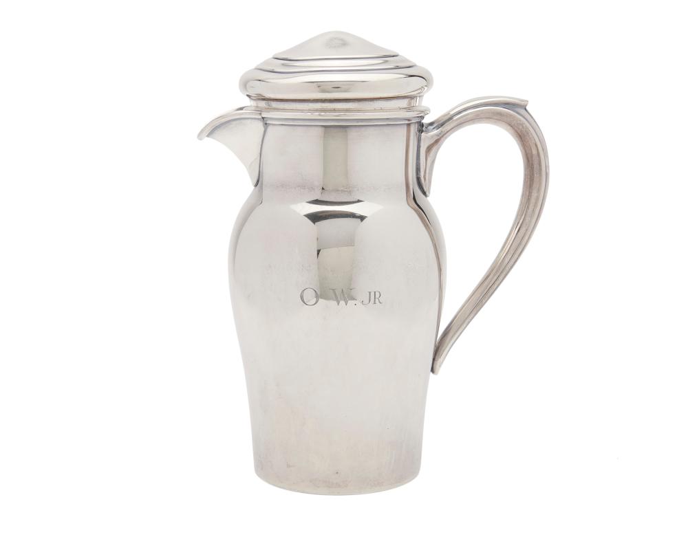 Appraisal: Cartier Silver Cocktail Shaker height in ozt Condition Please note