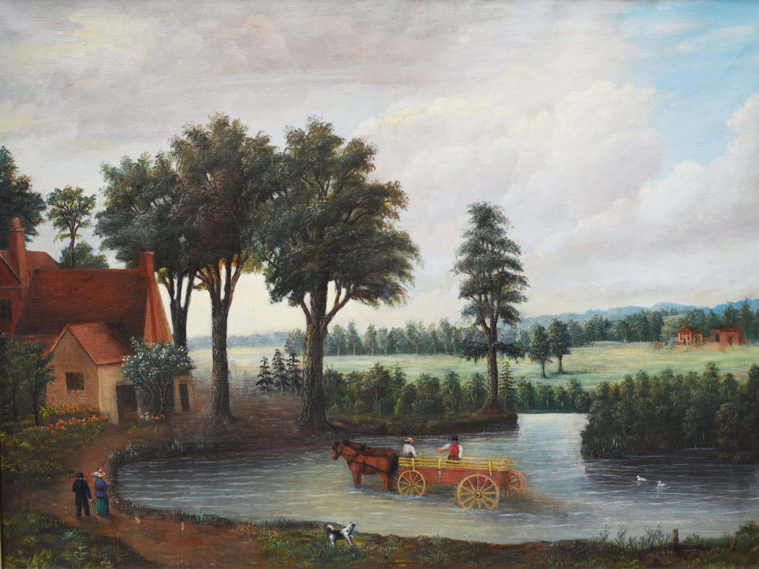 Appraisal: TH C AMERICAN SCHOOL LANDSCAPE O C A th C