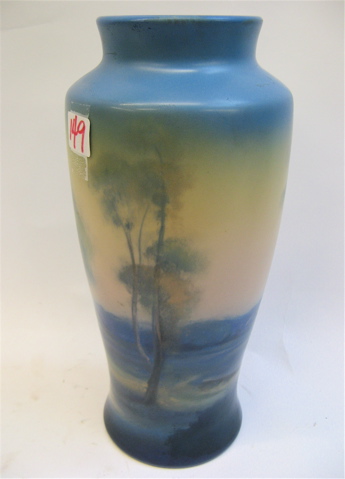 Appraisal: AMERICAN ROOKWOOD VELLUM ART POTTERY VASE monogrammed by the Artist