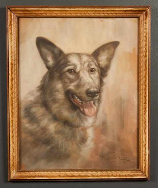 Appraisal: Marino Lenci Italian - Head of a Shepherd Dog gouache