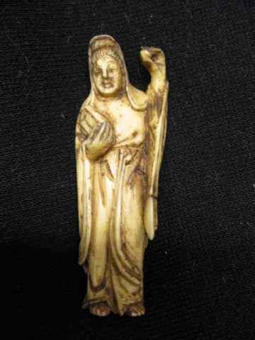 Appraisal: Chinese Carved Ivory Figure of a Lady ''