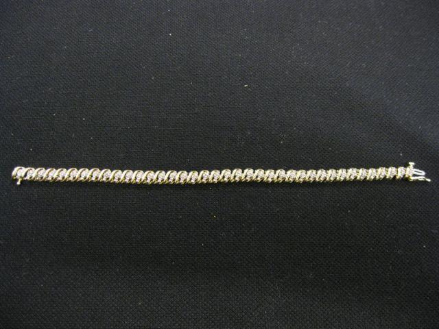 Appraisal: Diamond Tennis Bracelet k yellow gold long