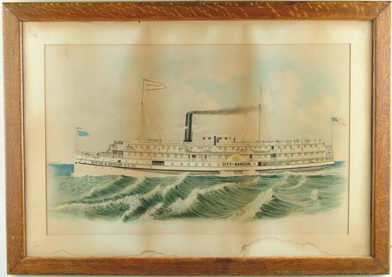 Appraisal: FORBES CO Publisher th Century PORTRAIT OF THE STEAMSHIP CITY