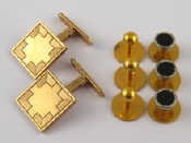 Appraisal: A pair of carat gold Swivlink cufflinks gms together with