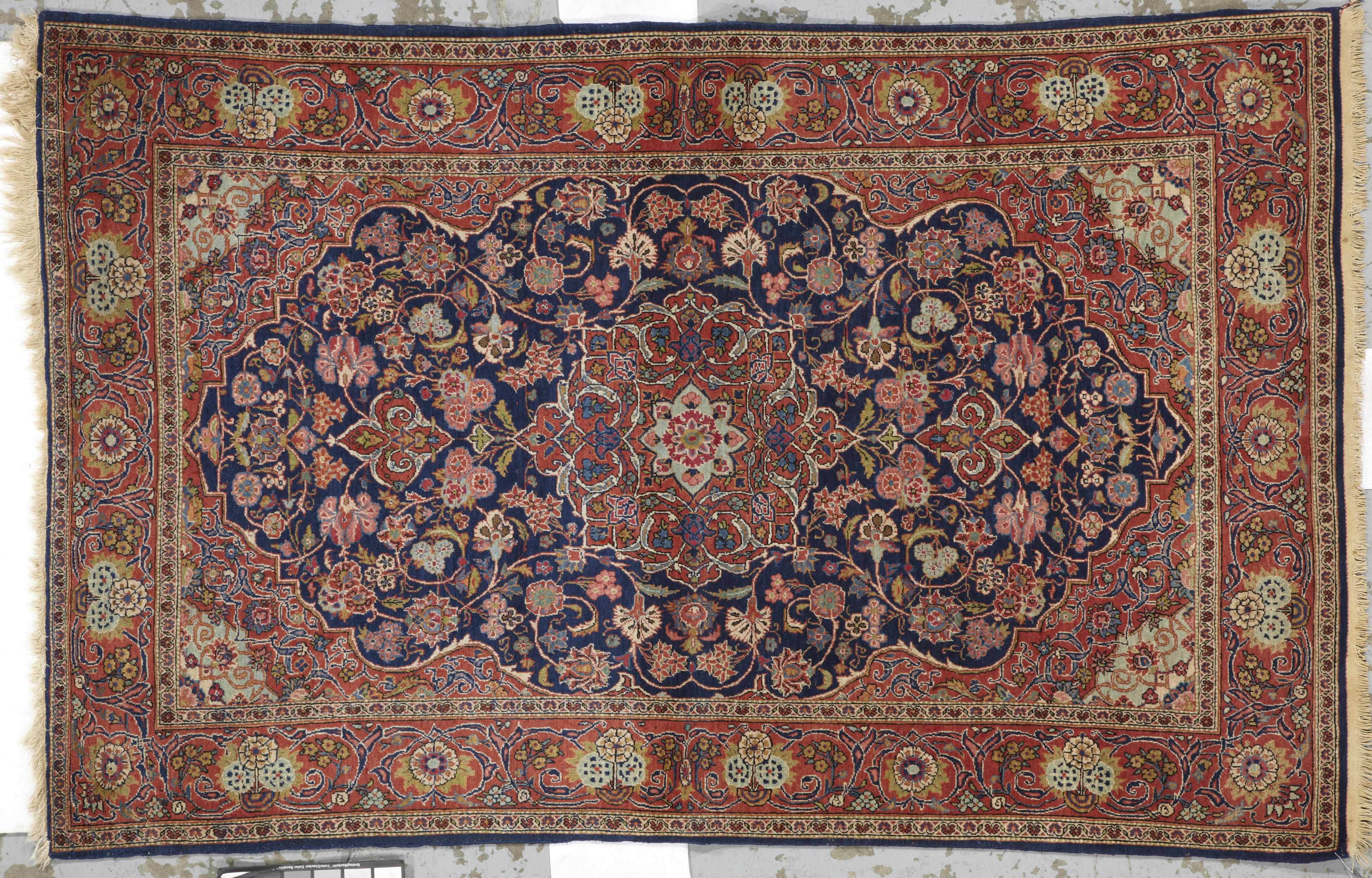 Appraisal: A Kashan rug Central Persiacirca size approximately ft in x