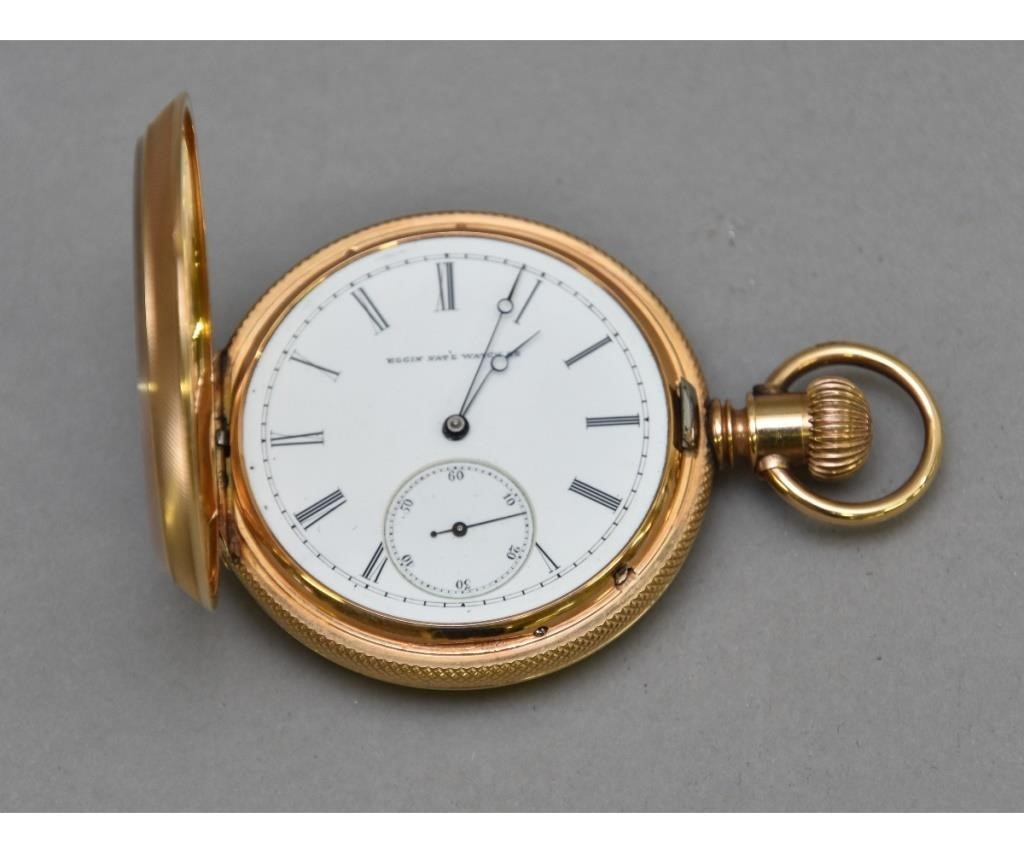 Appraisal: kt gold Elgin pocket watch inscribed Louis C Baker May