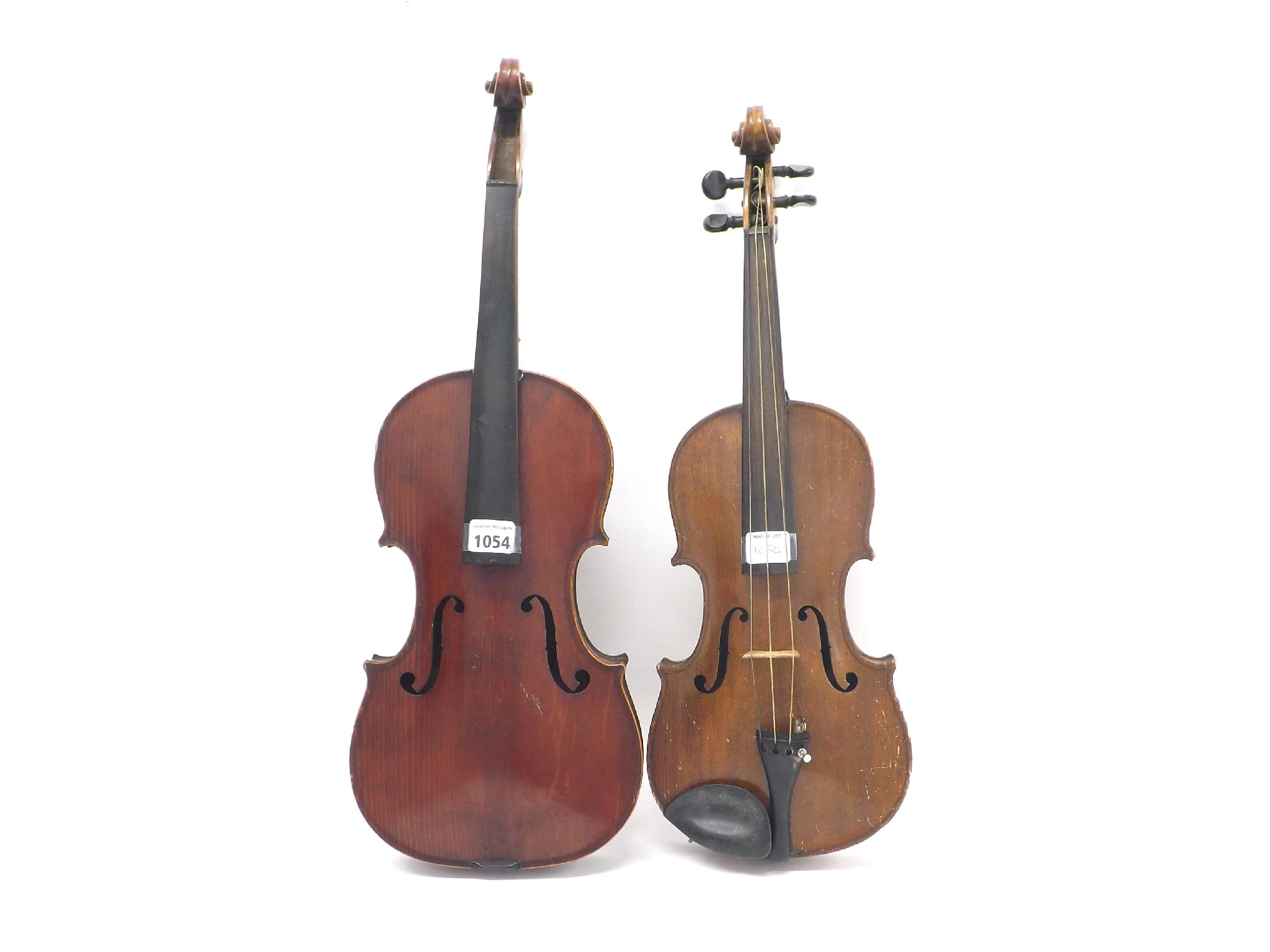 Appraisal: French Medio-Fino violin cm also a German three-quarter size violin