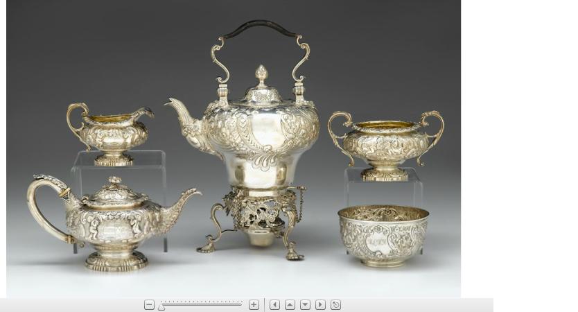 Appraisal: Assembled English sterling silver five piece tea servicejoseph craddock william