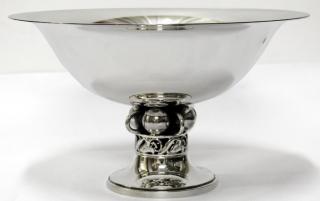 Appraisal: Sterling Pedestal Bowl in the Manner of Alphonse LaPaglia Sterling