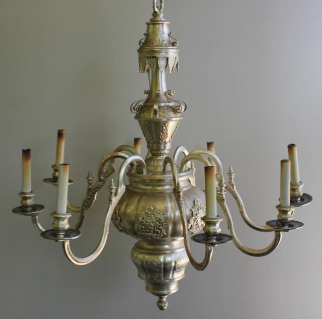 Appraisal: Vintage Caldwell Baroque Revival Chandelier In the style of Caldwell