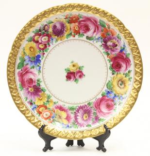 Appraisal: Dresden cabinet plate by Hutschenreuther Dresden cabinet plate by Hutschenreuther