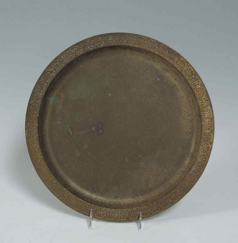 Appraisal: TIFFANY STUDIOS BRONZE DORE CHARGER Tiffany Studios New York ''