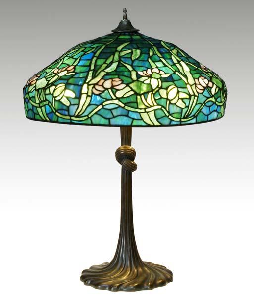 Appraisal: GORHAM Large table lamp its fine knotted base topped by