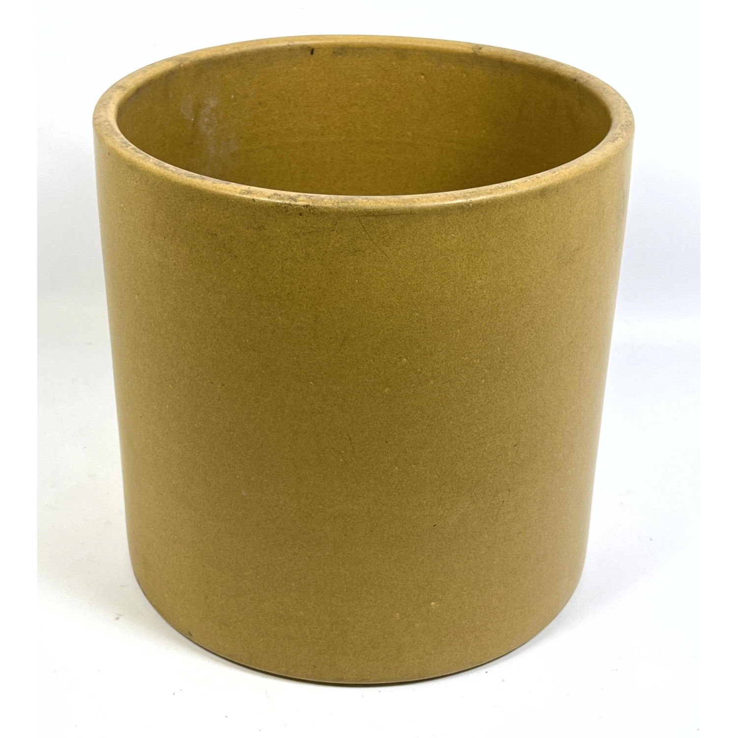 Appraisal: USA Architectural Pottery Planter Mustard Color Marked USA Dimensions H