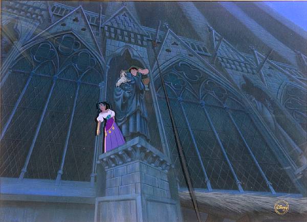 Appraisal: A Walt Disney celluloid from The Hunchback of Notre Dame